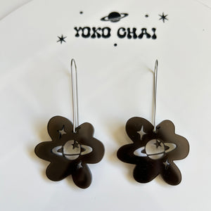 Saturn Flower Earrings