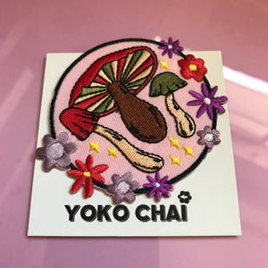 Mushroom Embroidery Patch