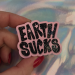 Earth Sucks Galaxy hair-clip
