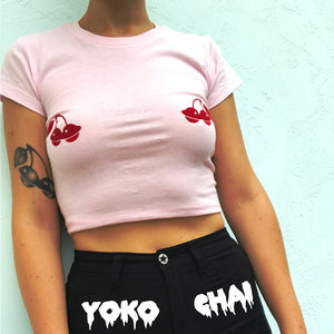 Cherry Planet Crop Top